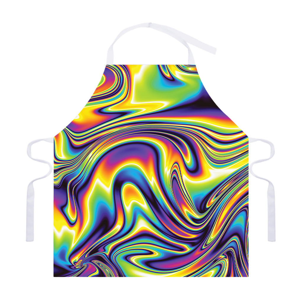 Psychedelic Gradient Print Adjustable Apron