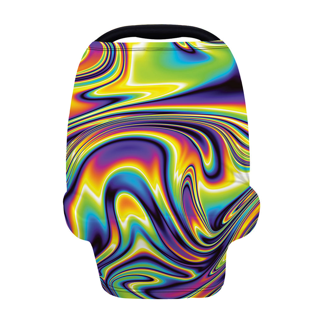 Psychedelic Gradient Print Baby Seat Cover