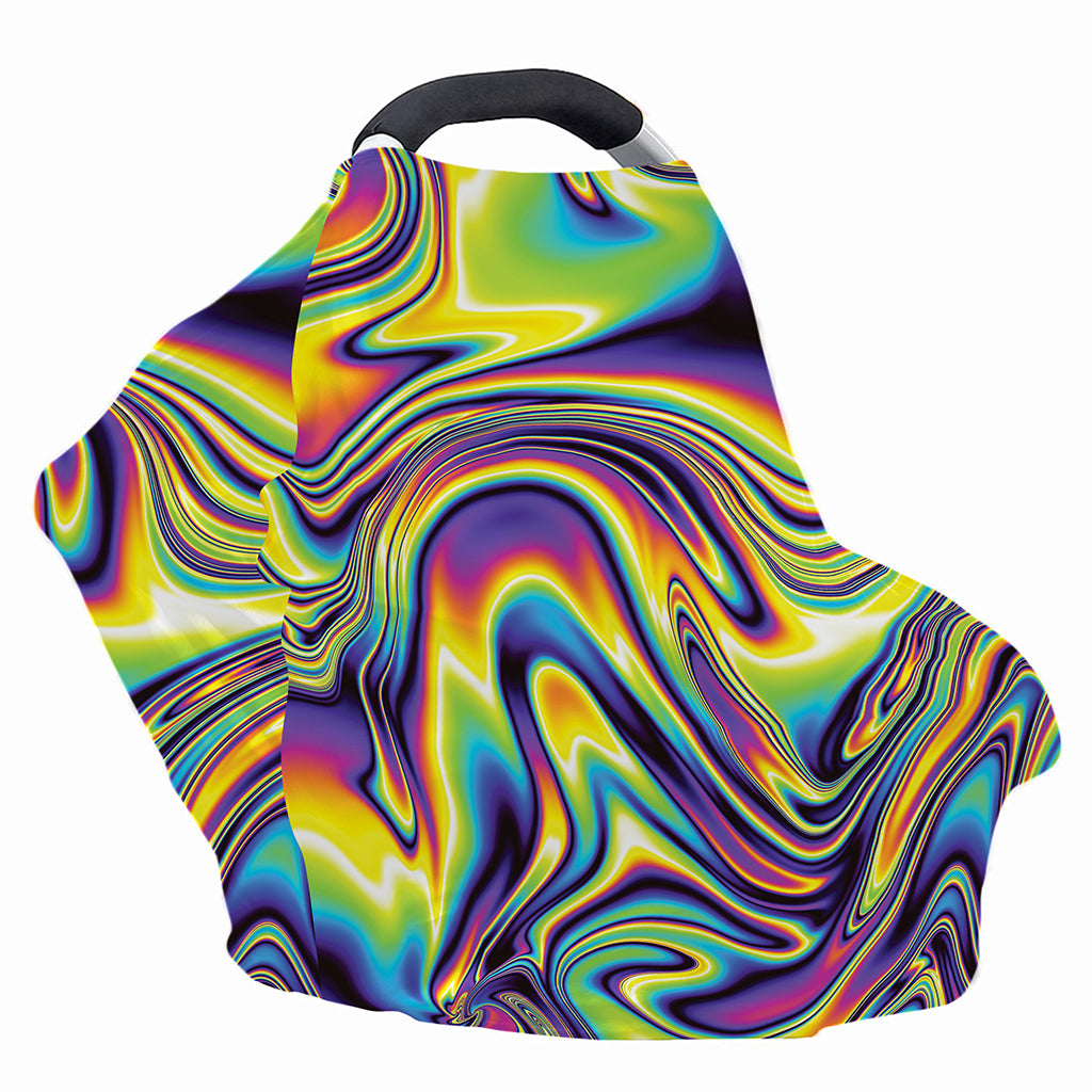 Psychedelic Gradient Print Baby Seat Cover