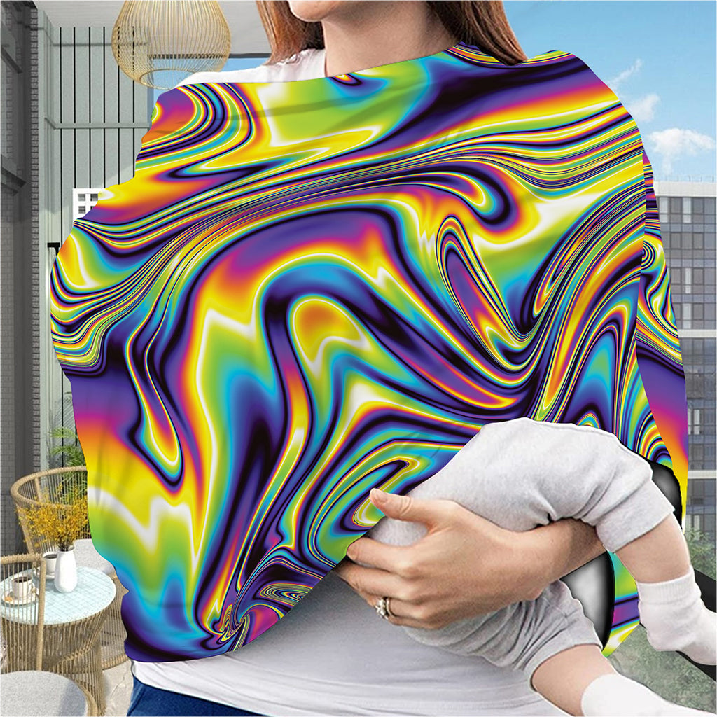 Psychedelic Gradient Print Baby Seat Cover