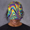Psychedelic Gradient Print Baseball Cap