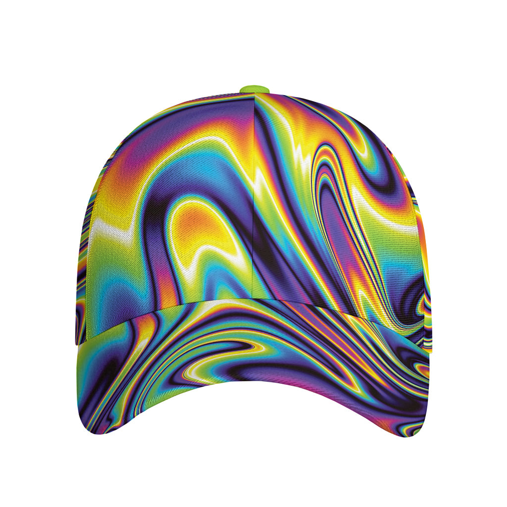 Psychedelic Gradient Print Baseball Cap