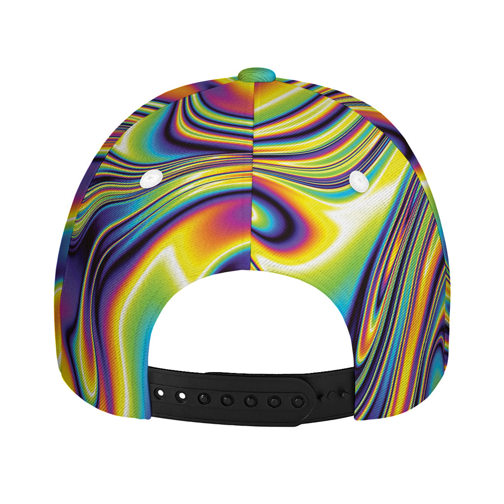 Psychedelic Gradient Print Baseball Cap