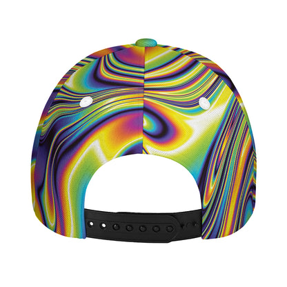 Psychedelic Gradient Print Baseball Cap