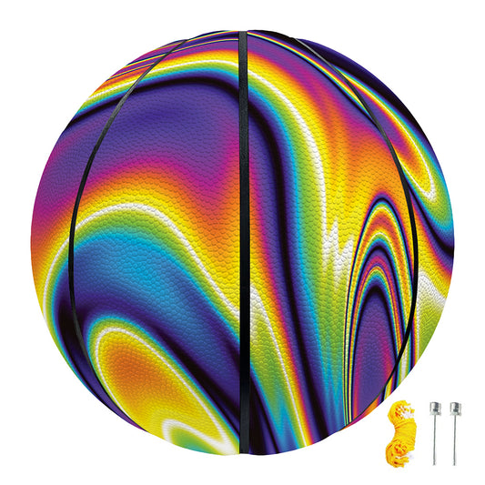 Psychedelic Gradient Print Basketball