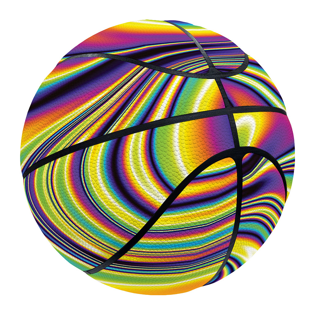 Psychedelic Gradient Print Basketball