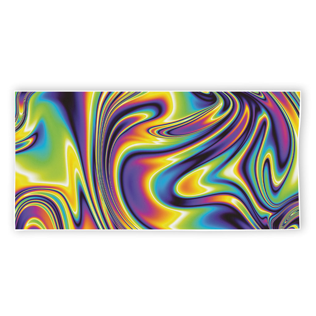 Psychedelic Gradient Print Beach Towel