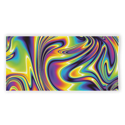 Psychedelic Gradient Print Beach Towel