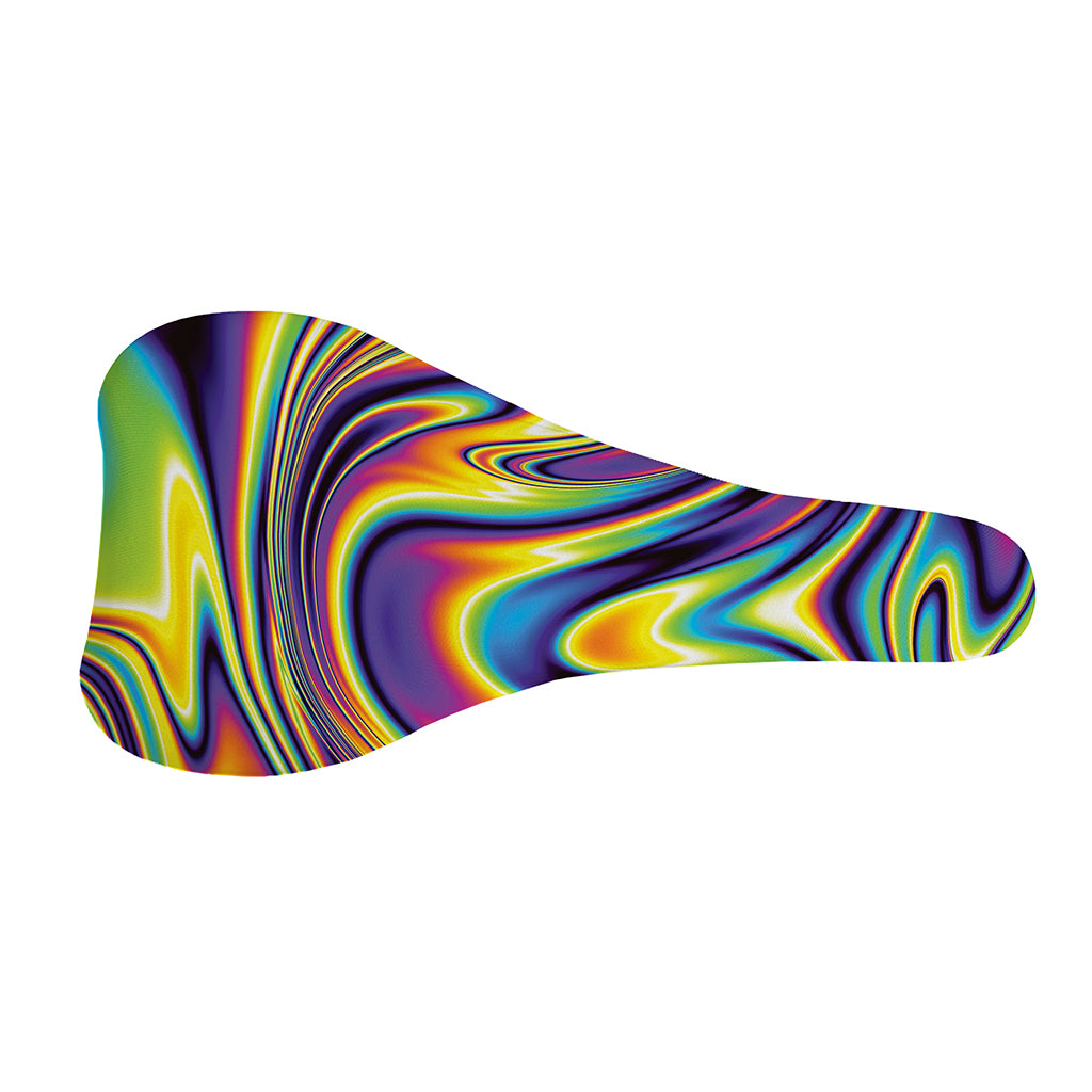 Psychedelic Gradient Print Bicycle Seat Cover