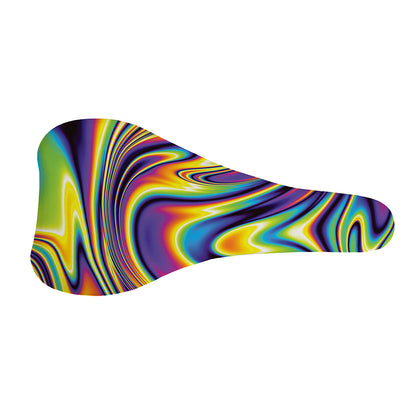 Psychedelic Gradient Print Bicycle Seat Cover