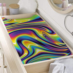 Psychedelic Gradient Print Changing Pad Cover