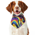 Psychedelic Gradient Print Dog Bandana