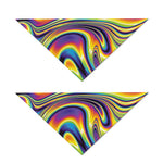 Psychedelic Gradient Print Dog Bandana