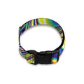 Psychedelic Gradient Print Dog Collar