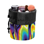 Psychedelic Gradient Print Drawstring Makeup Bag