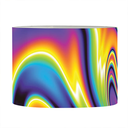 Psychedelic Gradient Print Drum Lamp Shade