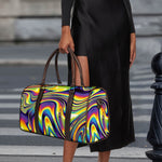 Psychedelic Gradient Print Duffle Bag