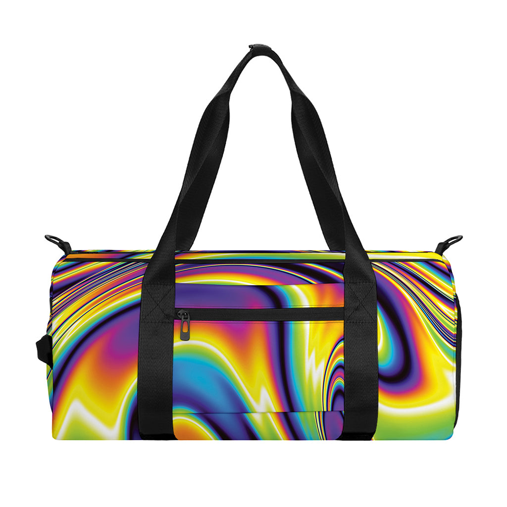 Psychedelic Gradient Print Gym Bag