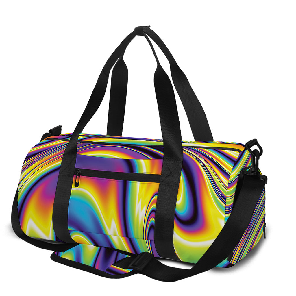Psychedelic Gradient Print Gym Bag