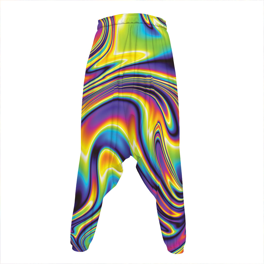 Psychedelic Gradient Print Hammer Pants