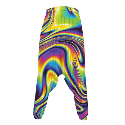 Psychedelic Gradient Print Hammer Pants