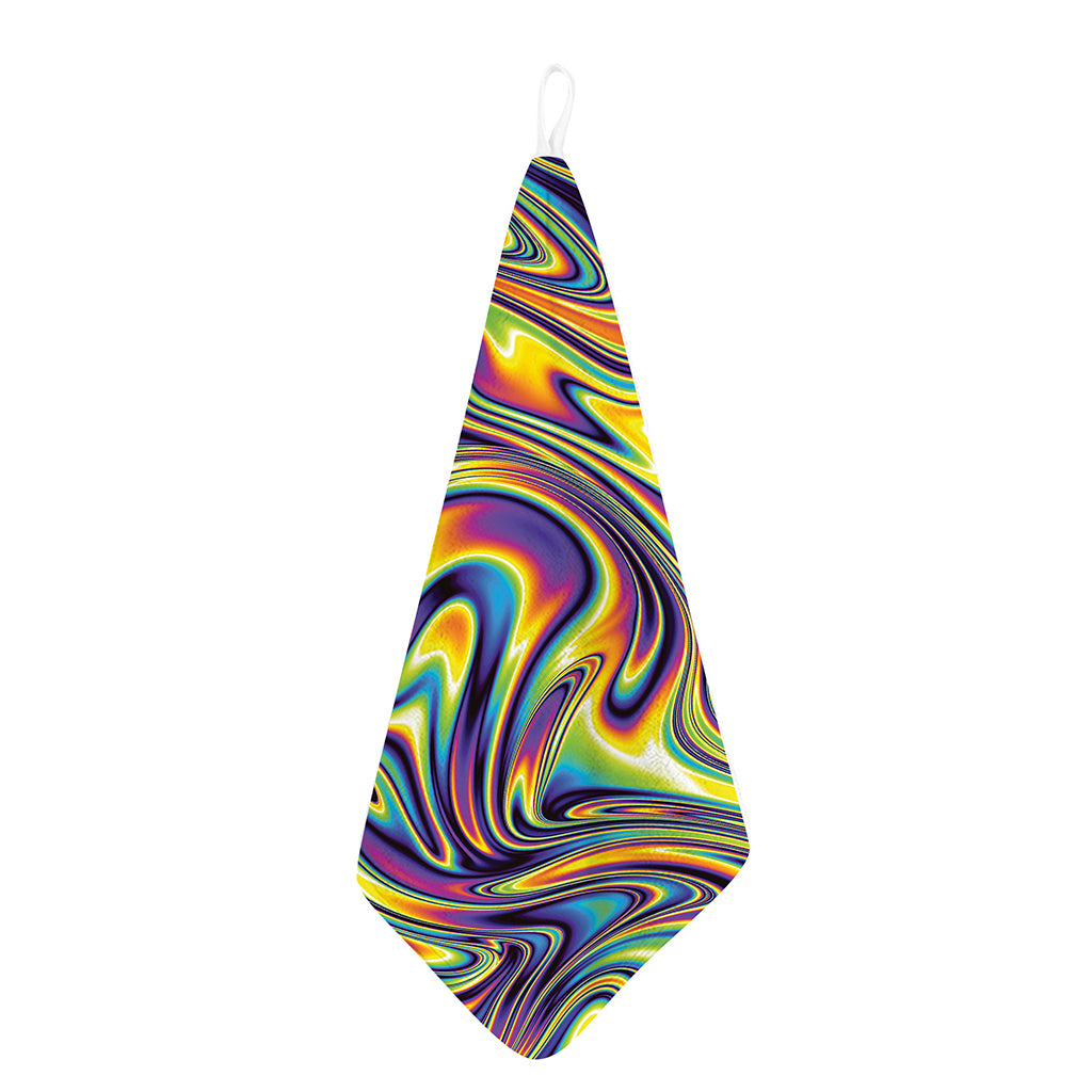 Psychedelic Gradient Print Hand Towel