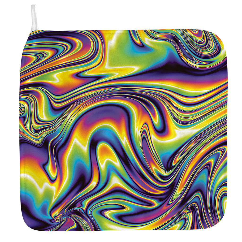 Psychedelic Gradient Print Hand Towel