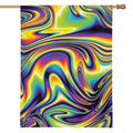 Psychedelic Gradient Print House Flag
