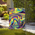 Psychedelic Gradient Print House Flag