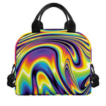 Psychedelic Gradient Print Insulated Lunch Bag