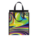 Psychedelic Gradient Print Insulated Lunch Tote