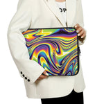 Psychedelic Gradient Print Laptop Sleeve