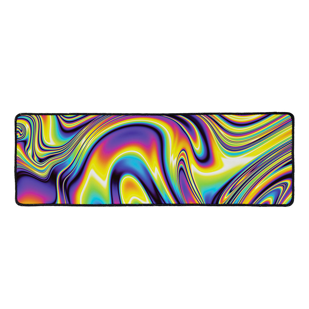 Psychedelic Gradient Print Long Kitchen Mat