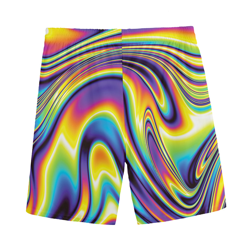 Psychedelic Gradient Print Men's Sports Shorts