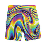 Psychedelic Gradient Print Men's Sports Shorts