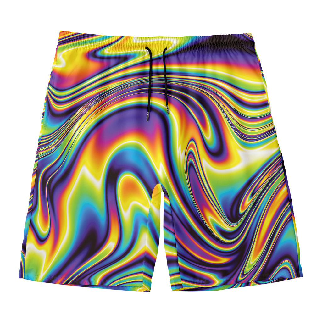 Psychedelic Gradient Print Men's Swim Trunks
