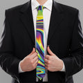 Psychedelic Gradient Print Necktie