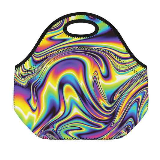 Psychedelic Gradient Print Neoprene Lunch Bag