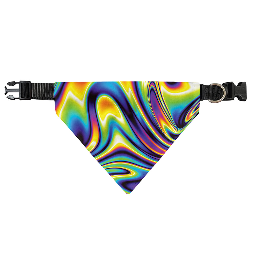 Psychedelic Gradient Print Over The Collar Dog Bandana