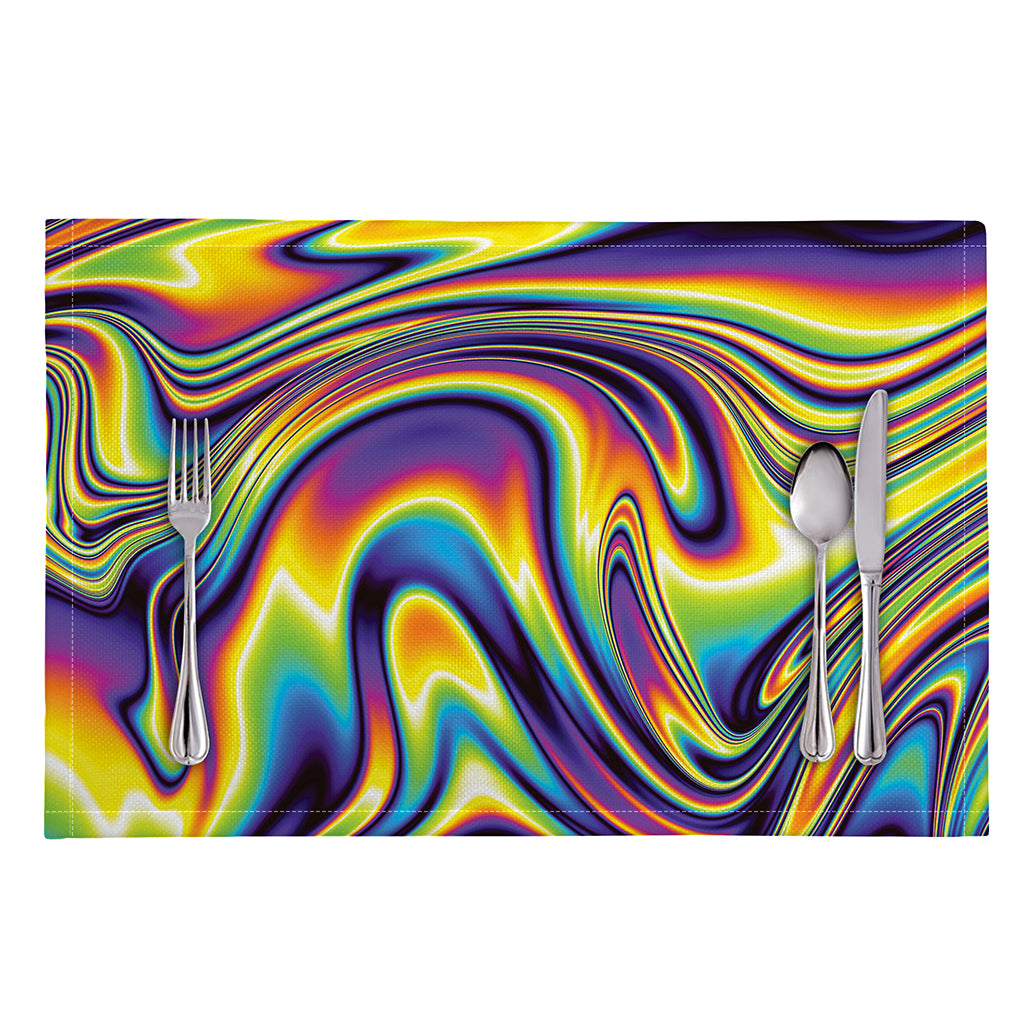 Psychedelic Gradient Print Placemat