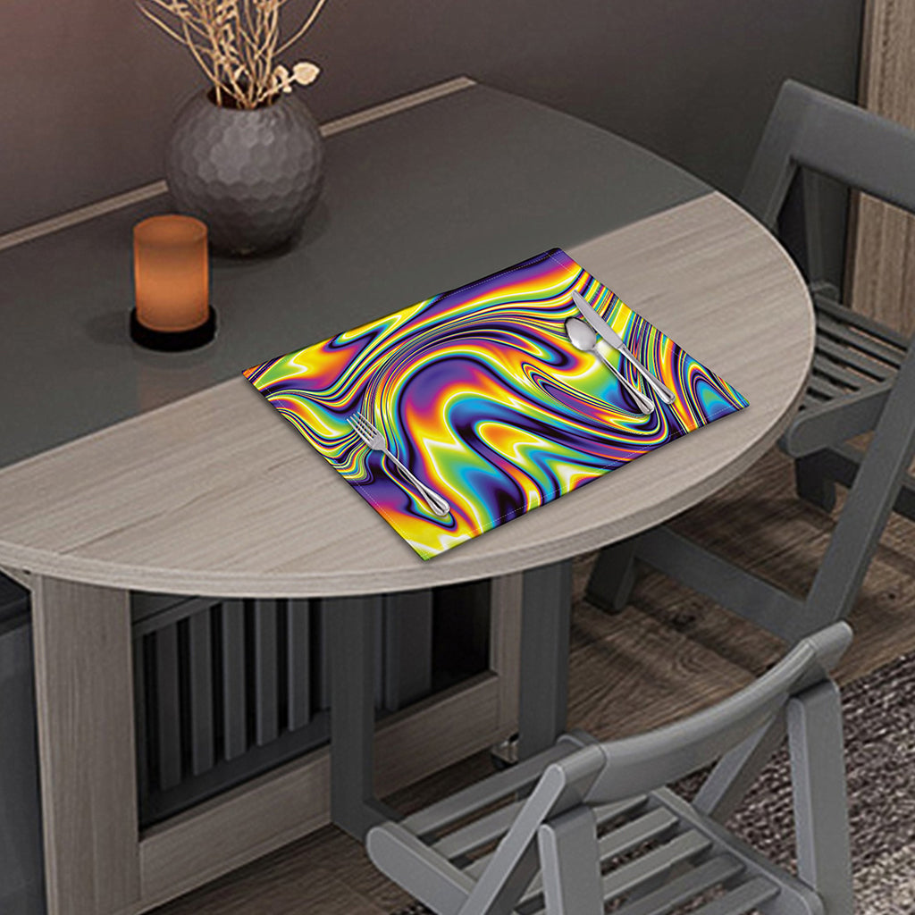 Psychedelic Gradient Print Placemat