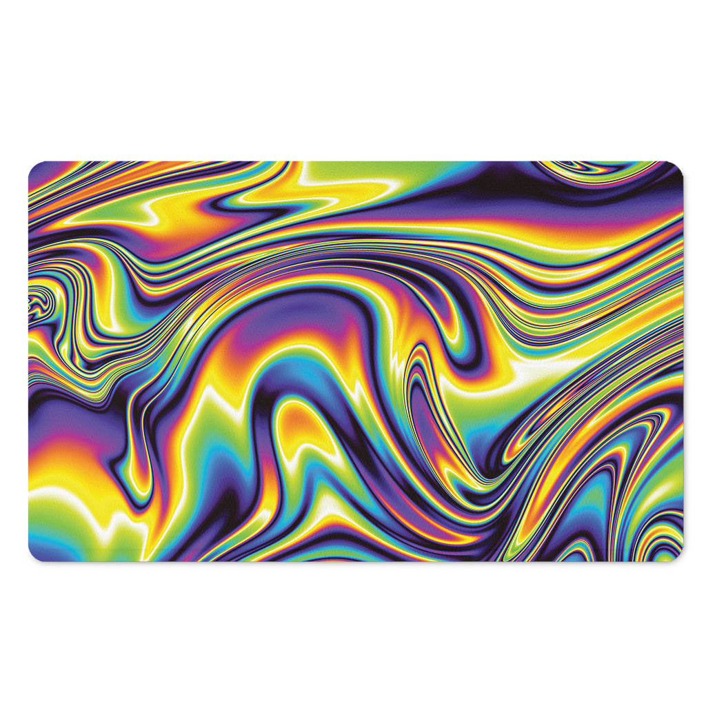 Psychedelic Gradient Print Polyester Doormat