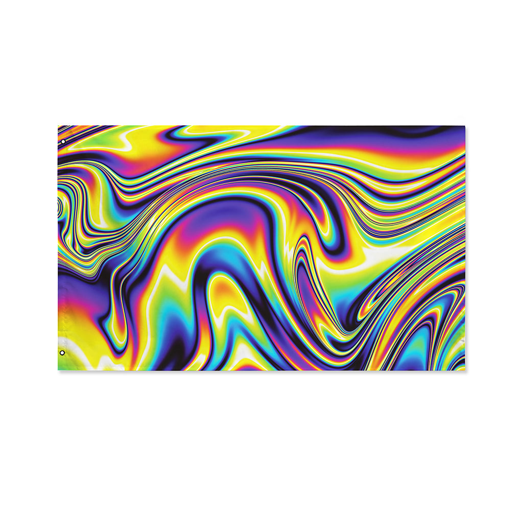 Psychedelic Gradient Print Polyester Flag