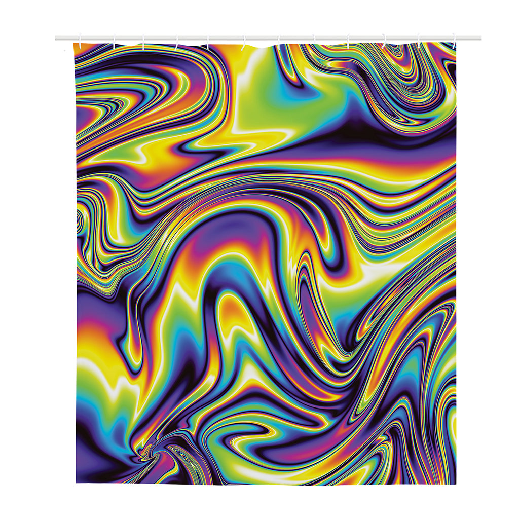 Psychedelic Gradient Print Polyester Shower Curtain