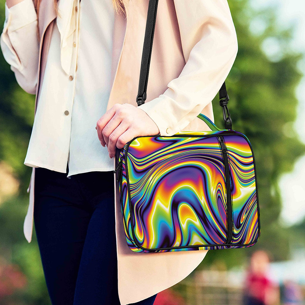 Psychedelic Gradient Print Shoulder Strap Bible Bag