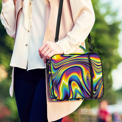 Psychedelic Gradient Print Shoulder Strap Bible Bag
