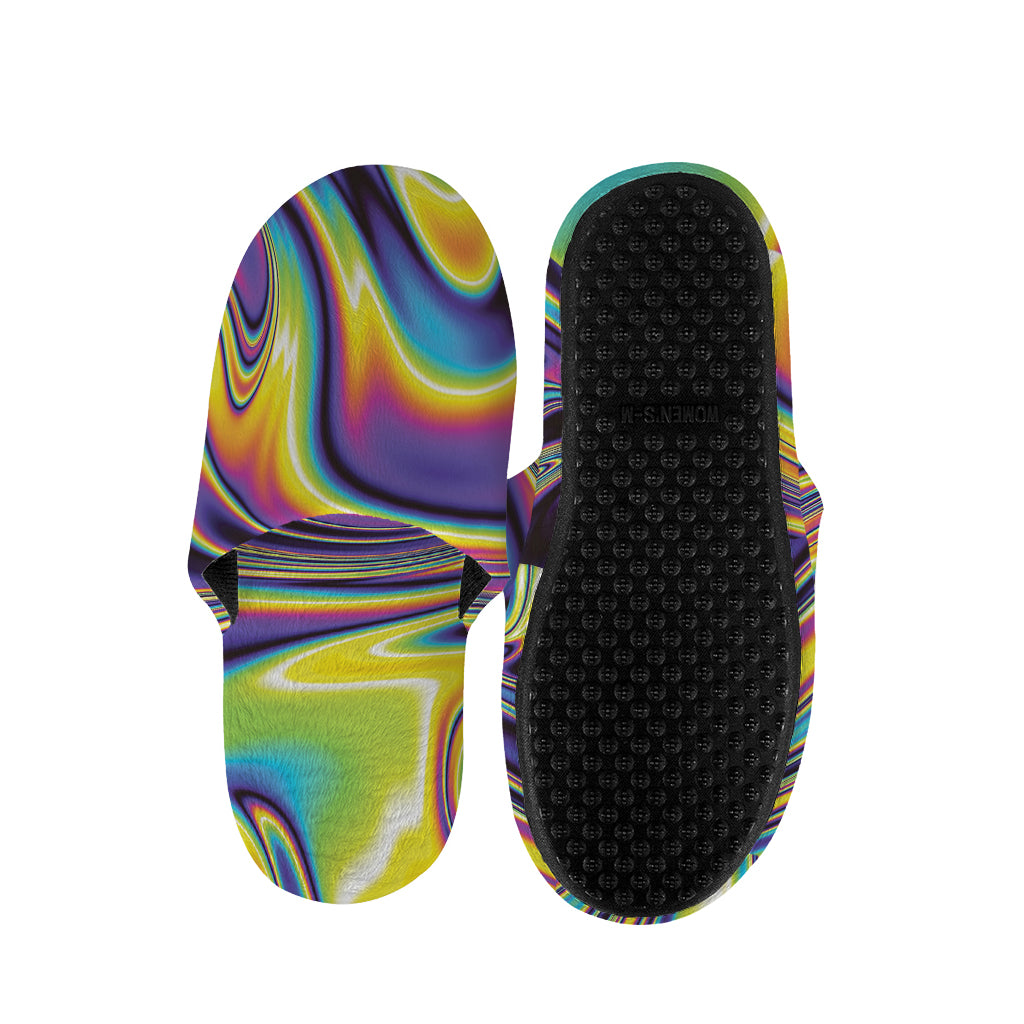 Psychedelic Gradient Print Slippers
