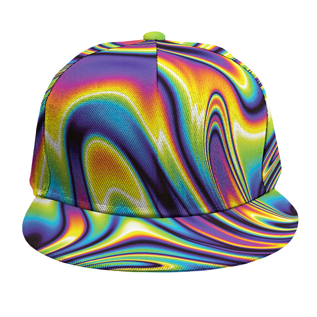 Psychedelic Gradient Print Snapback Cap