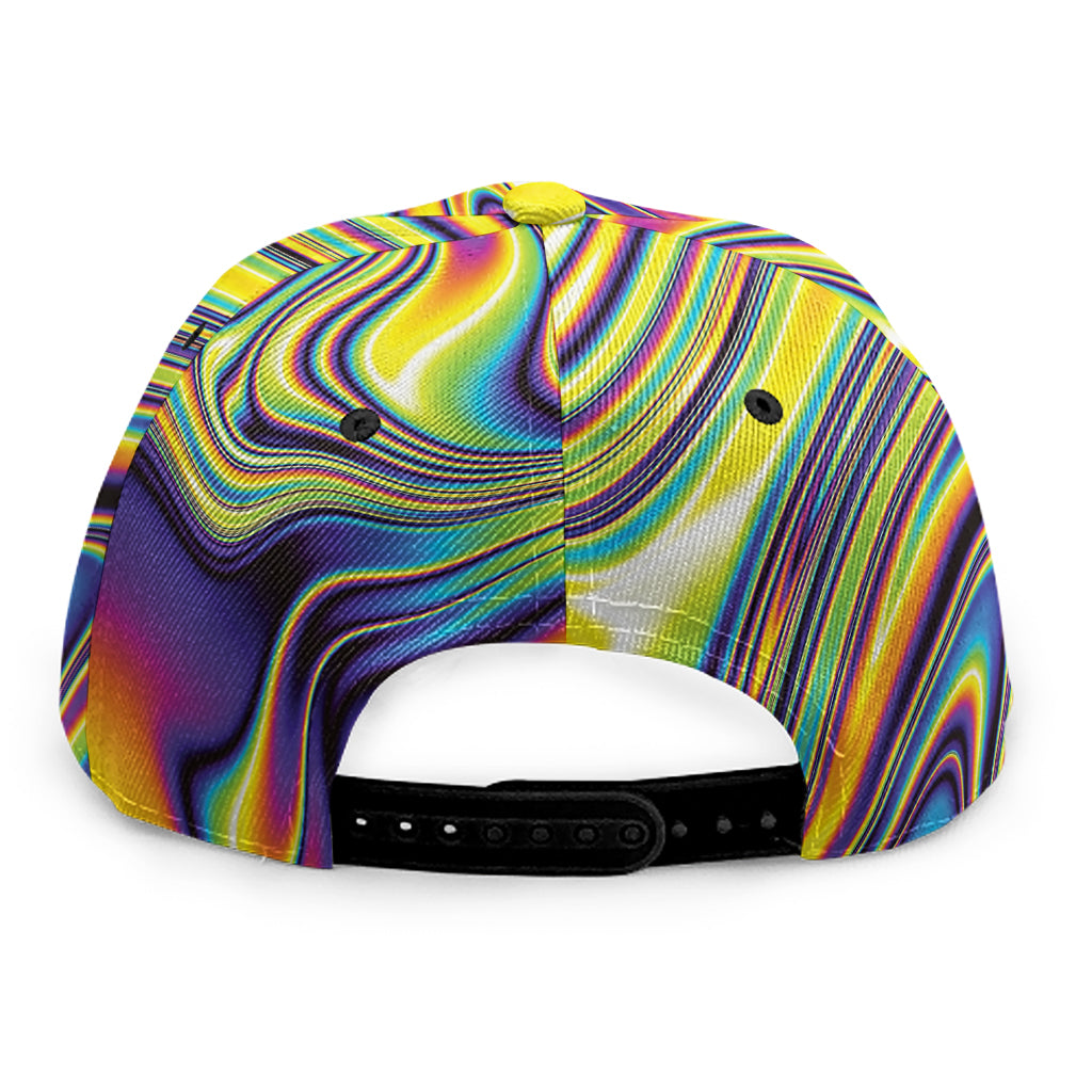 Psychedelic Gradient Print Snapback Cap