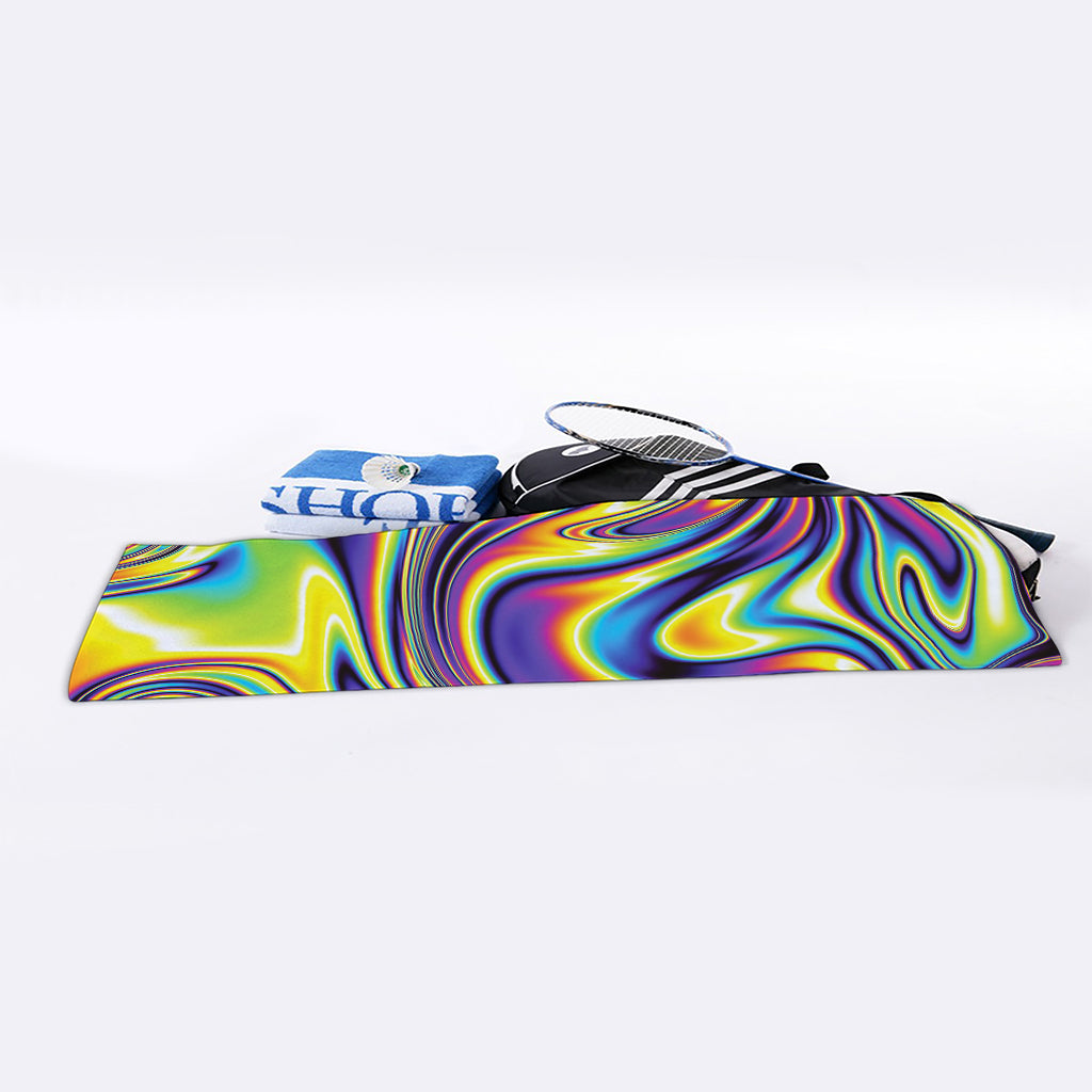 Psychedelic Gradient Print Sports Towel